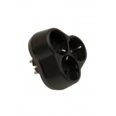 VİKO SİYAH 3 LÜ GOLYAT SIVA ÜSTÜ GRUP PRİZ